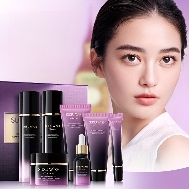 Luxury Skincare Daily - مجموعة عناية فاخرة وأنيقة من تسع