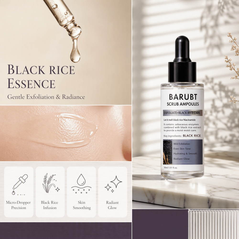 أمبولة الأرز الأسود المقشرة 80 - مراجعة Luxury Skincare Daily وسعره